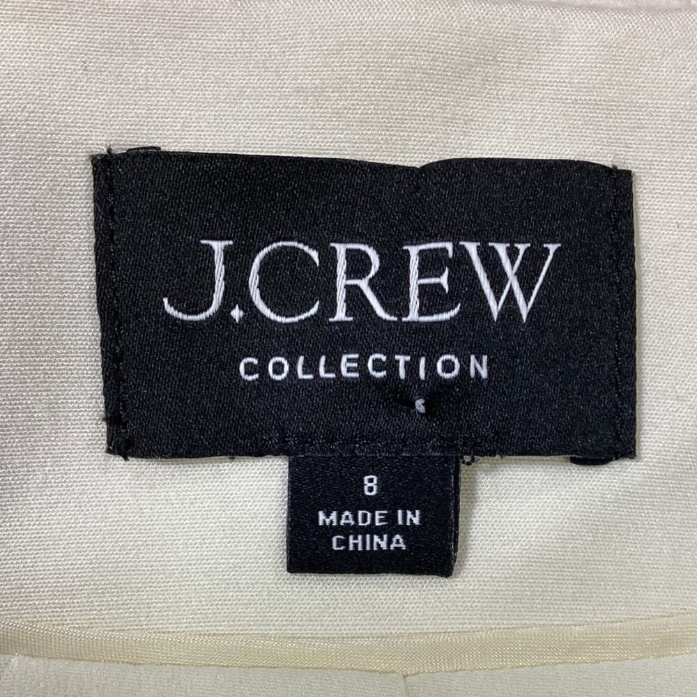 J.Crew Slim-Fit Soft Ivory Drapey Twill Collection Vest Size 8 - Picture 4 of 4
